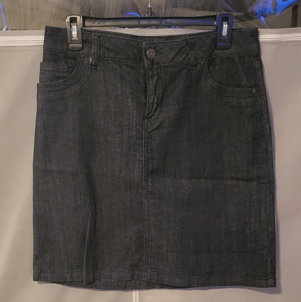 Classic Navy Denim Skirt
